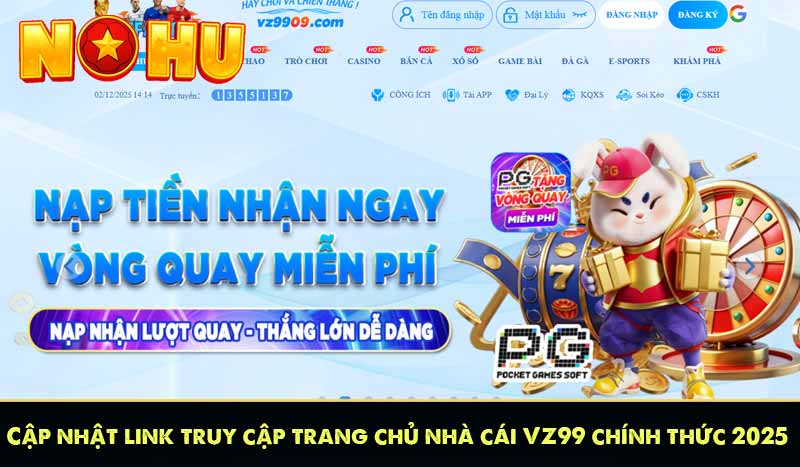Cập nhật link truy cập trang chủ nhà cái VZ99 chính thức 2025