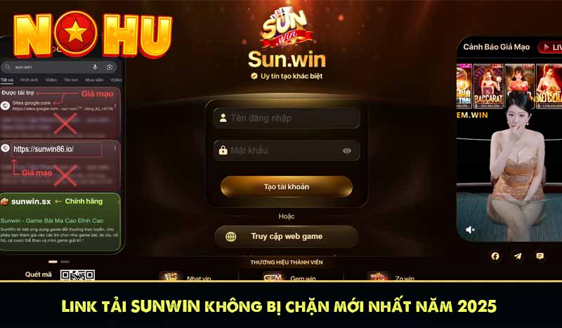 Sunwin - Game Bài Đổi Thưởng Hấp Dẫn Tải App +999K 9 Link tải SUNWIN không bị chặn mới nhất năm 2025