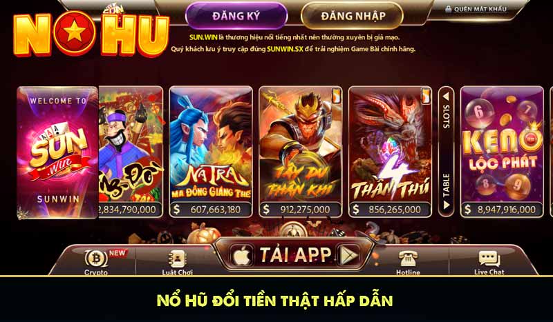 Sunwin - Game Bài Đổi Thưởng Hấp Dẫn Tải App +999K 12 Nổ Hũ Sunwin đổi tiền thật hấp dẫn