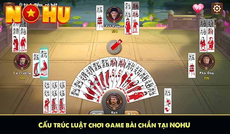Cấu trúc luật chơi game bài chắn tại NOHU